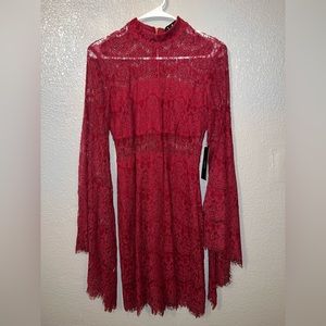 Lulus red lace dress